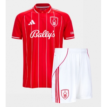 Billige Fotballdrakt Nottingham Forest Replika Hjemmedraktsett Barn 2025-26 Kortermet (med bukser)